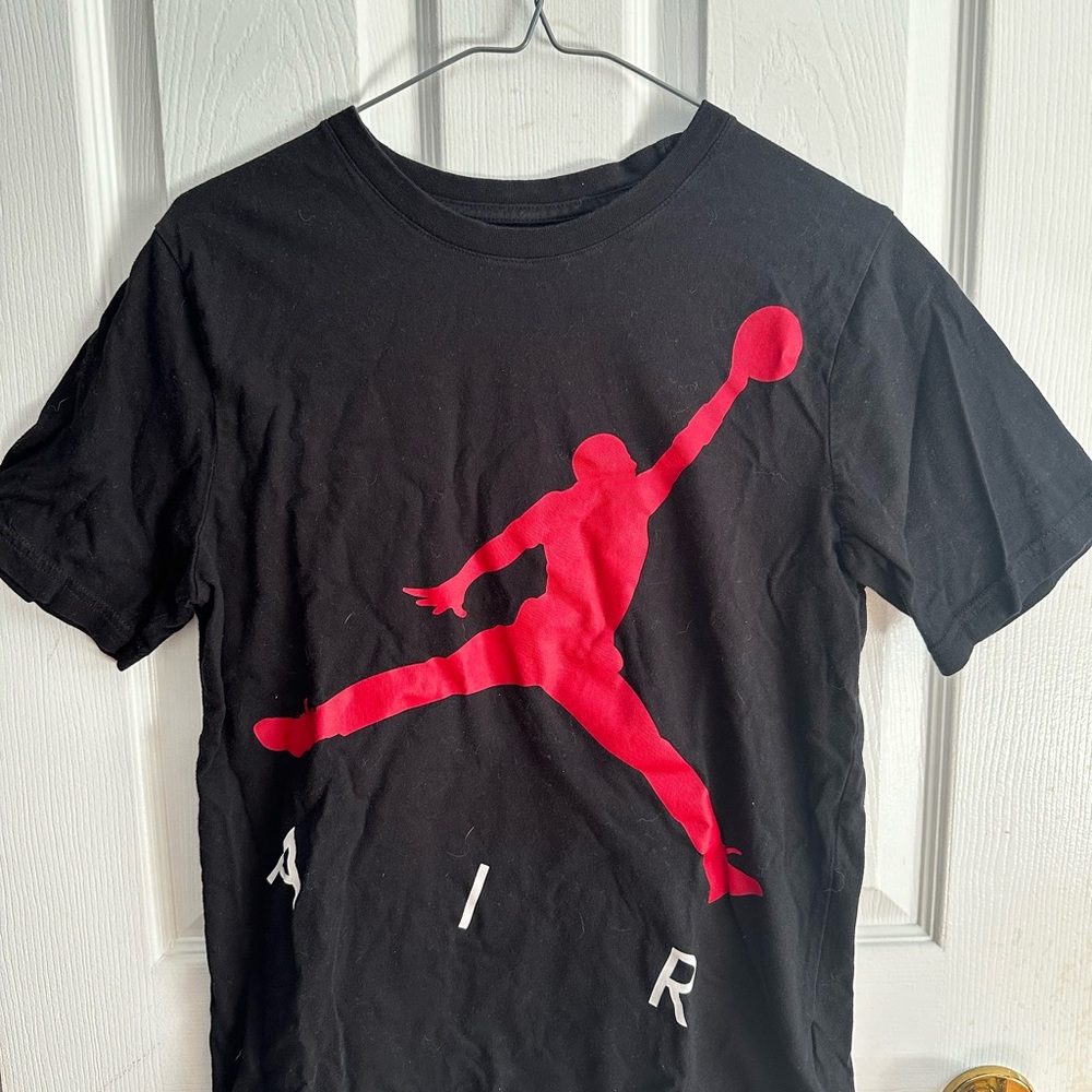Jordan Black Red Short Sleeve Tee